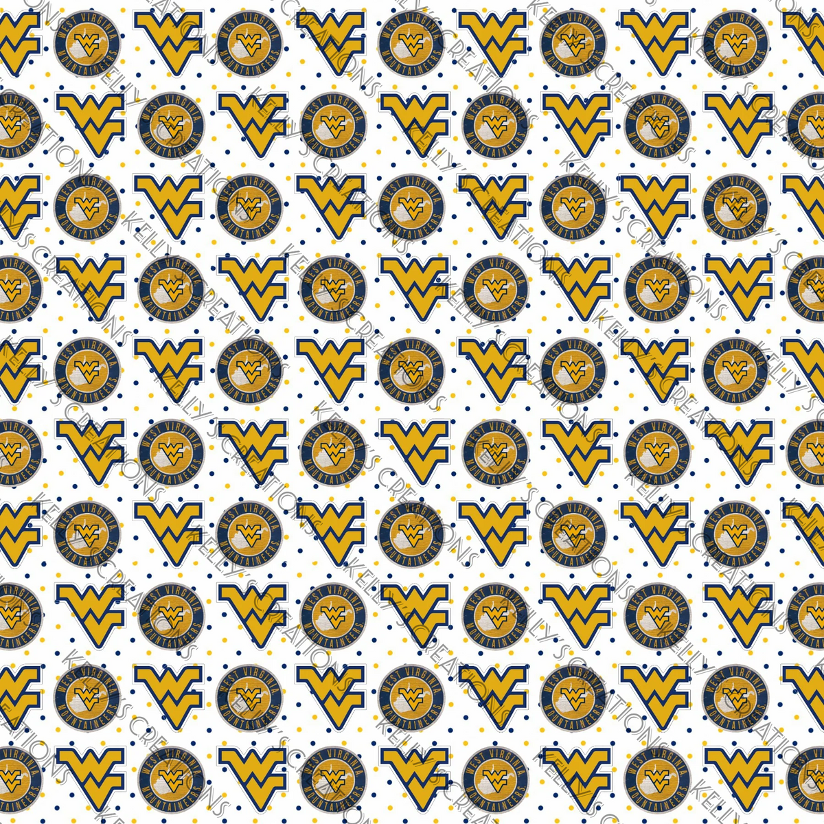 Watermarked - WVU Scrapbook Paper