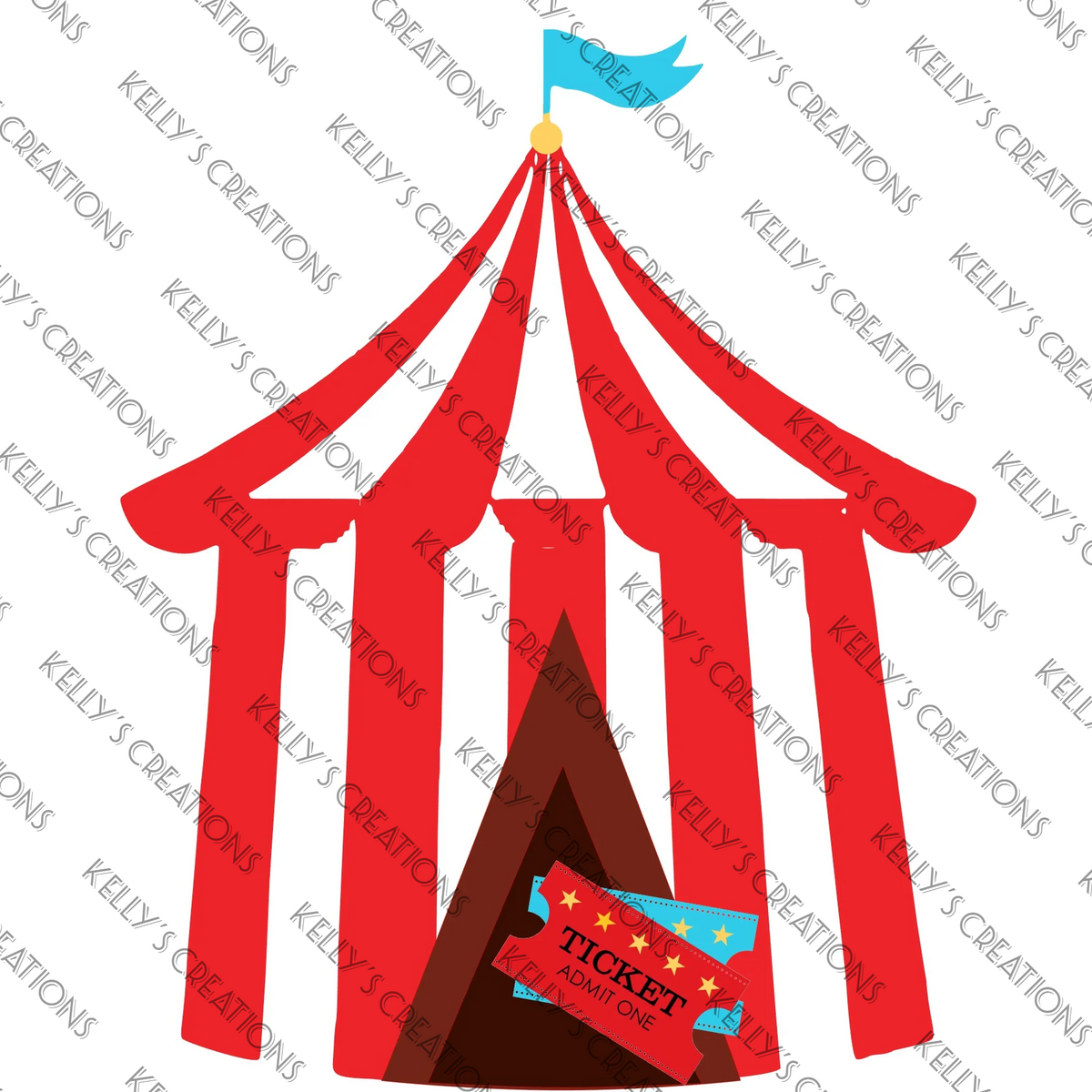 Watermarked - Carnival and Circus Scrapbook Paper