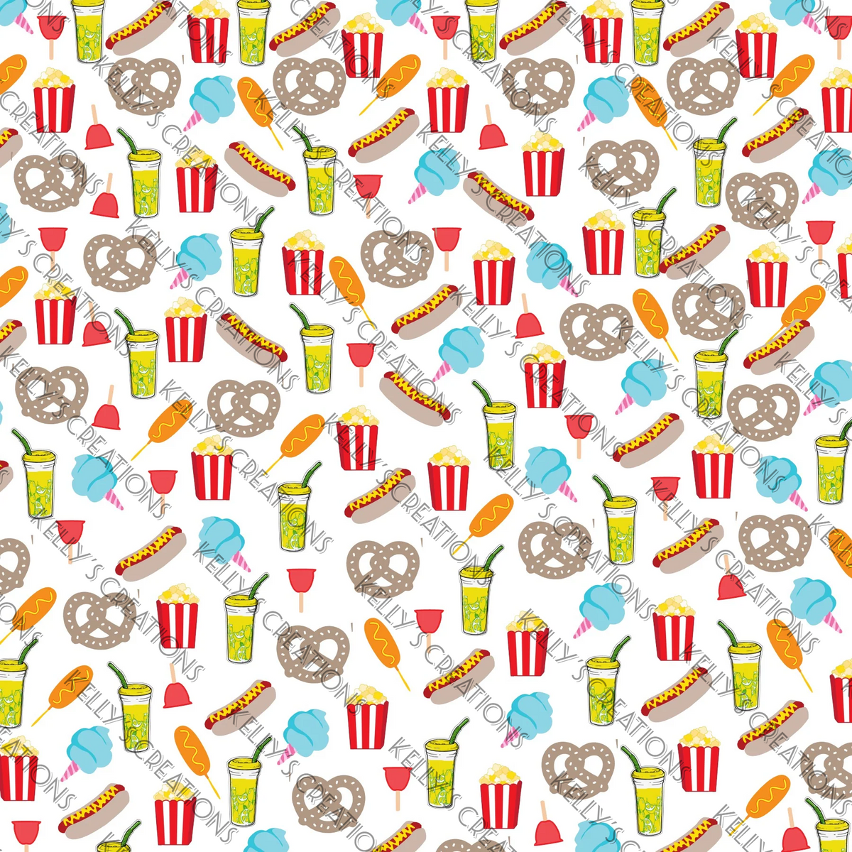 Watermarked - Carnival and Circus Scrapbook Paper