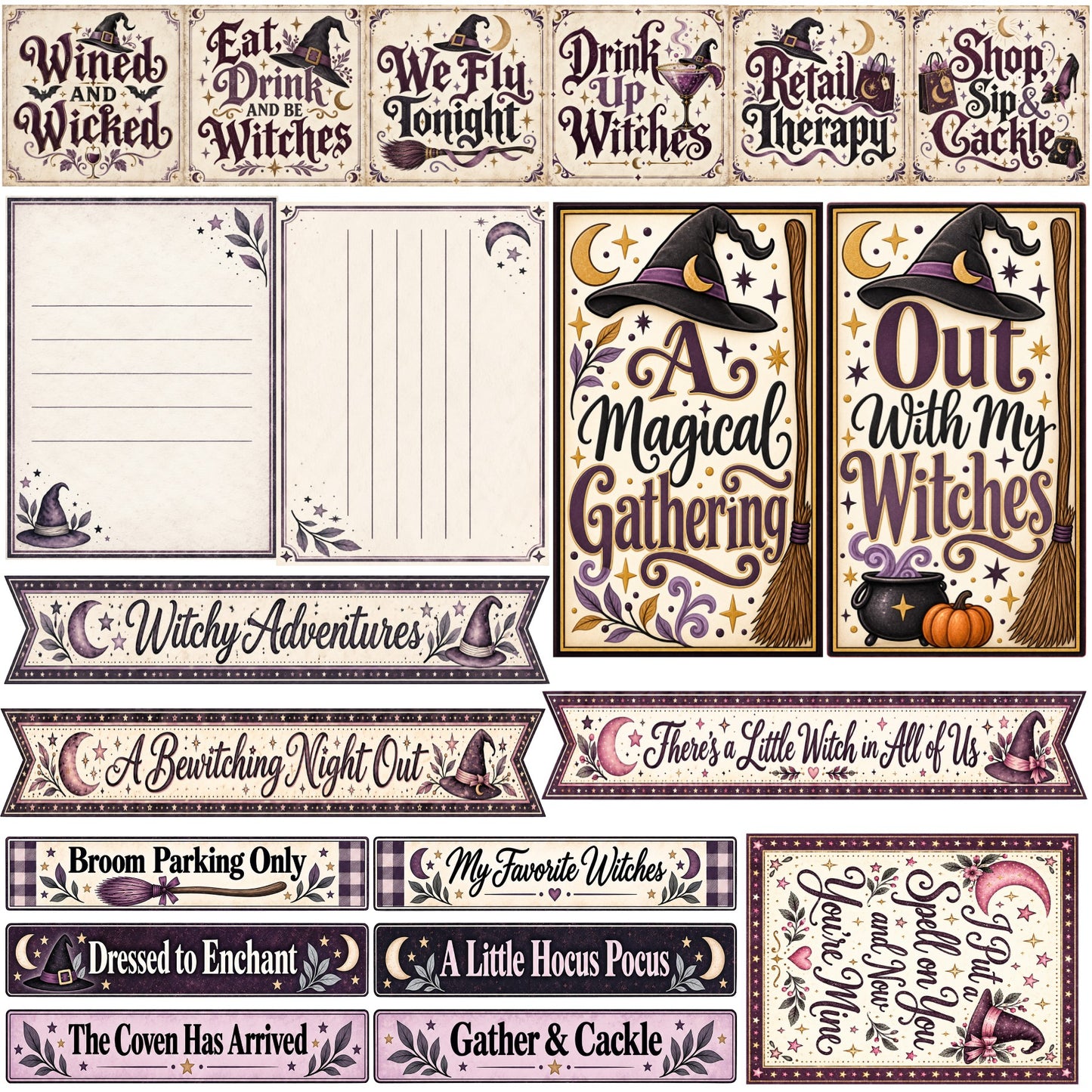 Witchy Fun Scrapbook Paper